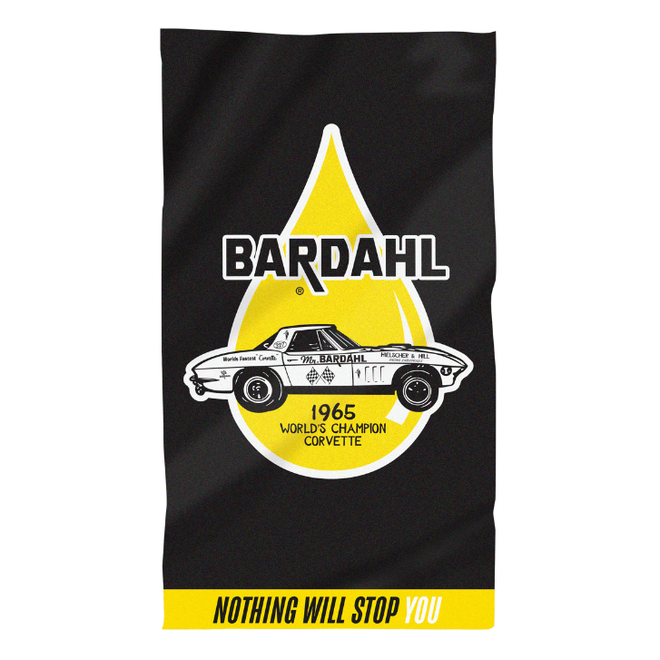 Strandhanddoek Bardahl Corvette 1965 - Nothing Will Stop You